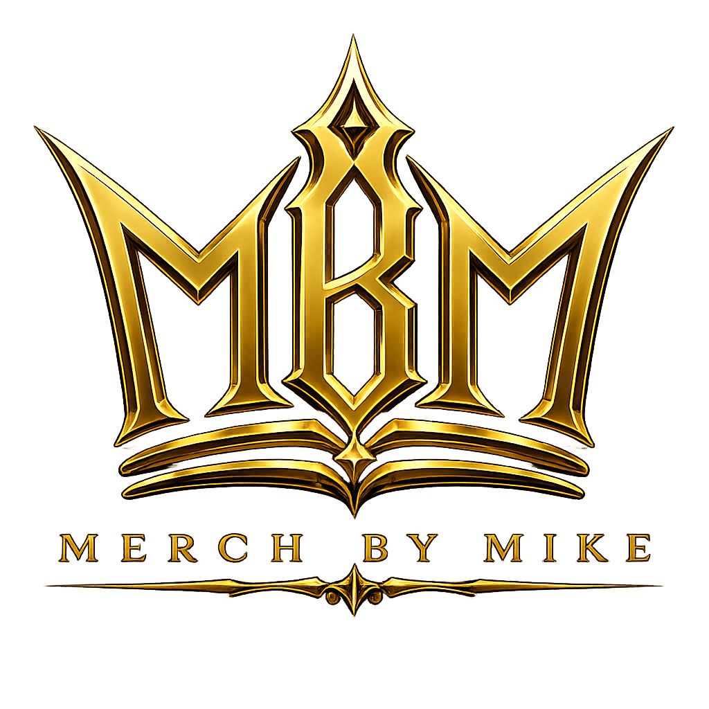 merch by mike luxury logo
