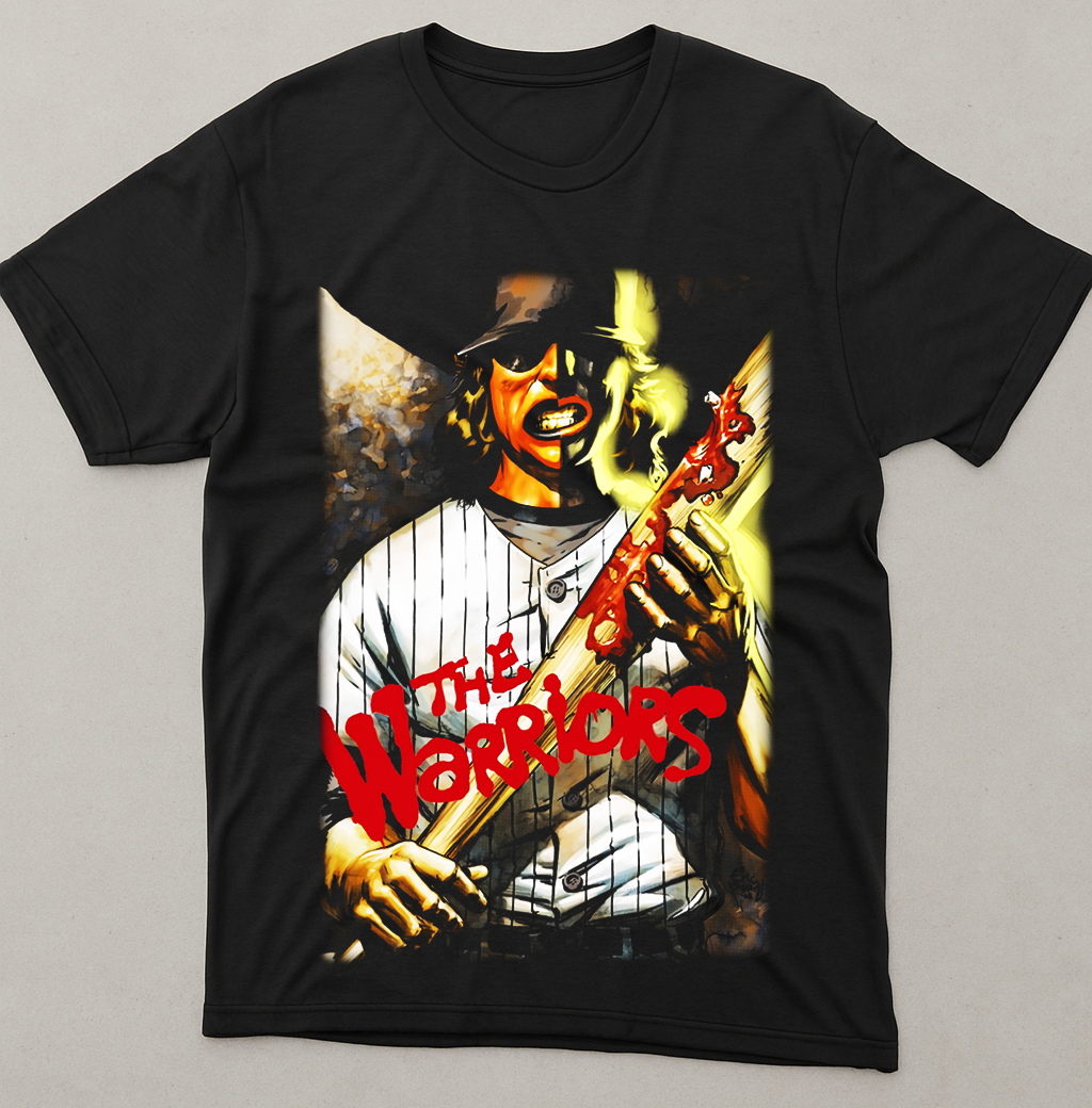 warriors BLACK T SHIRT MOCK UP 6