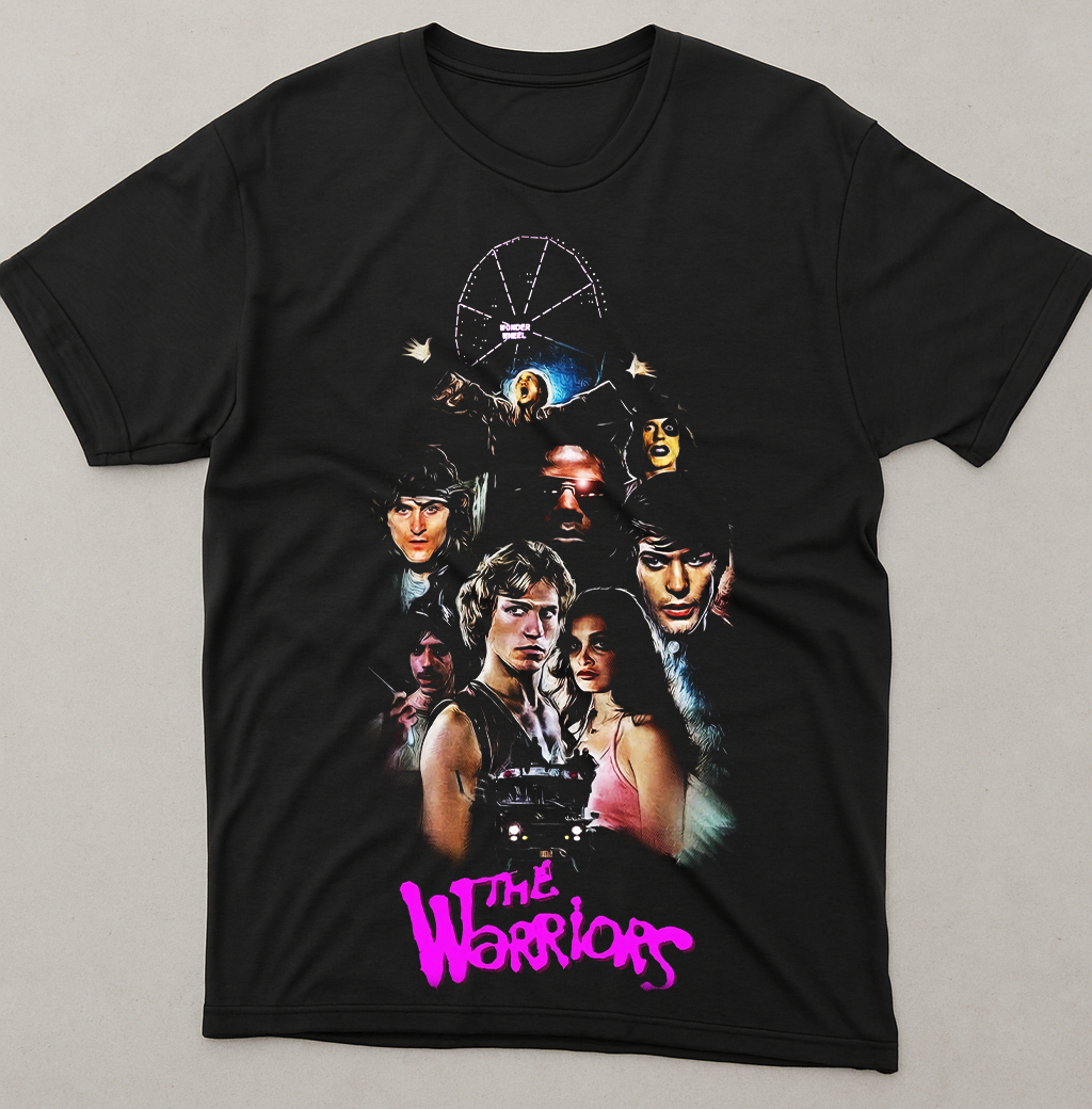 warriors BLACK T SHIRT MOCK UP