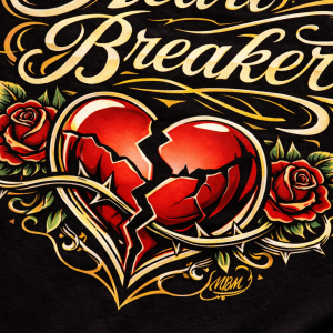 MBM HEART BREAKER WOO PRINT CLOSEUP