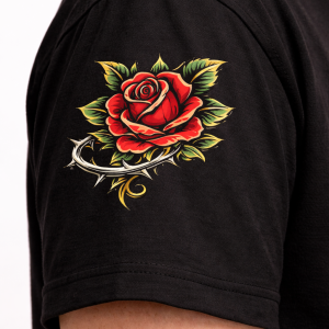 MBM HEART BREAKER WOO SLEEVE ROSE DETAIL